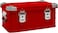 AUTO FAMILY Aluminum and Magnesium Alloy Camping Storage Box, Cooking and Outdoor Gear Box, Fishing Gear Organizer, Home Clothes Organizer (Red- Large (77.2 CM))