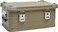 AUTO FAMILY Aluminum and Magnesium Alloy Camping Storage Box, Cooking and Outdoor Gear Box, Fishing Gear Organizer, Home Clothes Organizer (Khaki- Large (77.2 CM))