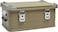 AUTO FAMILY Aluminum and Magnesium Alloy Camping Storage Box, Cooking and Outdoor Gear Box, Fishing Gear Organizer, Home Clothes Organizer (Khaki- X-Large (89.2 CM))