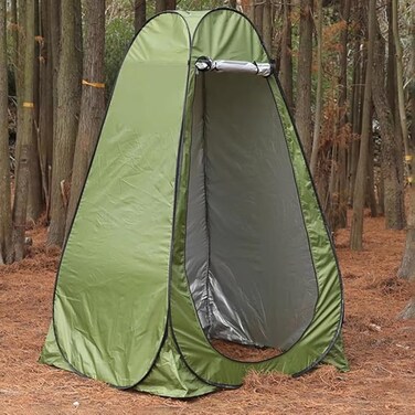 AUTO FAMILY Portable Pop Up Toilet Tent for Camping Beach Shower Clothes Changing Dressing Room for Travel Outdoor Hiking