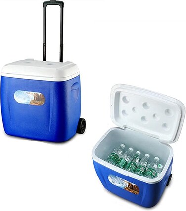 AUTO FAMILY Large Insulated Cooler Box 28L &ndash; Portable Ice Chest for Camping, Picnics, and Travel   Keep Food &amp; Drinks Cold for Hours (28L)