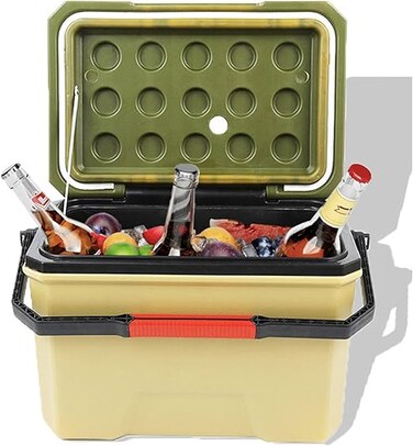 AUTO FAMILY 72-Hour Cold Storage Outdoor Cooler Box 16L &ndash; Heavy-Duty Insulated Ice Chest with PU Foam   Ideal for Camping, Fishing, BBQs &amp; Road Trips (16L)