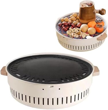 AUTO FAMILY Portable Folding Charcoal BBQ Barbeque Grill with Blower&ndash; bbq grill, bbq folding grill, portable bbq grill camping (AFI - Model 1)