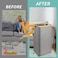 AUTO FAMILY Foldable Laundry Hamper with Lid &ndash; Bamboo Frame &amp; Fabric Liner, Clothes Storage Basket for Bedroom, Bathroom &amp; Laundry Room (Large)