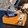AUTO FAMILY Portable Camping Gas Stove with Carrying Case Brown &ndash; Single Burner Outdoor Camping Stove for Hiking, Tailgating, Emergency &amp; Travel Cooking (Brown)