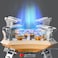 AUTO FAMILY Foldable Camping Gas Stove &ndash; Lightweight Outdoor Butane/Propane Burner for Hiking, Backpacking &amp; Emergency Cooking