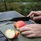 AUTO FAMILY 5-in-1 Premium Portable Kitchen Knife Set with Cutting Board &ndash; Multifunctional Outdoor Cooking Tool Kit with Chef Knife, Scissors, Peeler