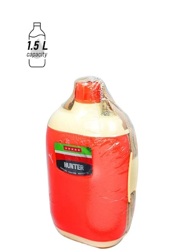 Gourmet Plastic Water Bottle Red/Beige 1500ml