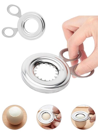 Life Egg Topper Cutter Stainless Steel Boiled Egg Cutter Cracker Shell Scissors Opener for Kitchen Tool Supply