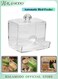 Automatic Bird Feeder No Mess Pet Feeder Seed Food Container Perch Cage Accessories for Budgerigar Canary Cockatiel Finch Parakeet
