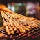 Natural Bamboo Skewers, 100Pcs 12Inch BBQ Sticks for Appetiser, Fruit, Cocktail, Kabob, Chocolate Fountain, Grilling, Barbecue, Kitchen, Crafting, Gardening and Party