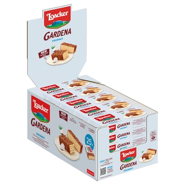 Loacker Gardena Coconut Wafers, 38g Pack of 25