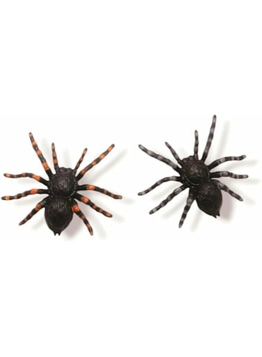 FAM 2pcs Spiders For Halloween Decoration - Halloween Spider For Spider Decorations - Realistic Spider- Fake Spider - Halloween Scary Decor