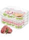 NALACAL 4-Pack Stackable Airtight Meat Storage Containers for Fridge, 50oz/Layer, BPA-Free Lunch Boxes with Lids for Bacon, Cheese, and Cold Cuts, Idea for Meal Prep and Refrigerator Organization