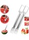 Watermelon Cutter 2-in-1 Stainless Steel, Kitchen Camping Gadget (2Pack)