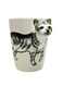 Animal 3D Shape Hand Painted Ceramic 450 ML Coffee Mugs w/ Assorted Printed Animal Character Good for Tea, Coffee, Milk, Ideal Gift for Kids, Teenagers, Man &amp; Woman (CAT)