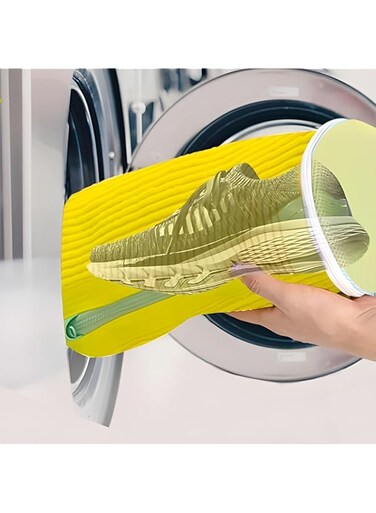 Shoe Washing Machine Bag, Reusable Mesh Laundry Shoe Wash Bag,Laundry Bag Sneaker Washing Bag for 360&deg; Cleaning All Shoes 2 Pack