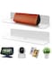 ionlyou Floating Shelves White 33cm Small Adhesive Wall Shelf 2 packs Display Bedside Shelf Acrylic Kids Bookshelf Home/Office/Bathroom Storage Display Organizer
