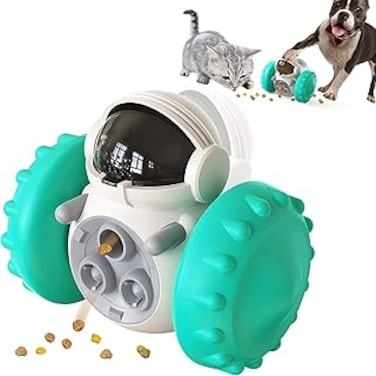 Bee Fulfilled Interactive Pet Toy (Dog &amp; Cats), Pet Food Dispenser, Slow Feeder, Improve Pet Digestion, Treat Dispenser Toy, Tumbler Dog Treat Toy, Toys for Small &amp; Medium Dog toy, Cat toy, Pets Toys