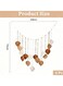 Decorative Leaves Hand-woven Children's Room Background Wall Hanging Clip Photo Wall Hanging Tassel Tapestry - Khaki