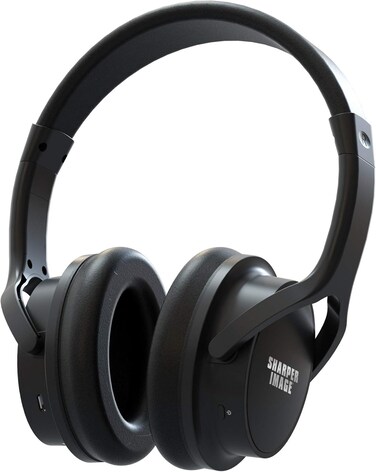 Sharper Image Over Ear TV Headphones Wireless &amp; Rechargeable - Black