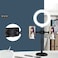 Ring Light With Tripod/Round Stand &amp; Cell Phone&amp; Remote Camera Holder For Live Stream Photography Makeup YouTube Black,Double Stand With Light