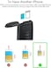 IKOS Bluetooth Dual SIM Adapter for Apple iPhone X 8 7 6S 6 Plus, iPad, iPod iOS System - High Stability, 2 SIM Cards Active in 1 iPhone for Calls and SMS - Wireless Case