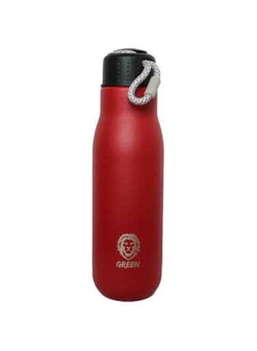 Green Lion Vacuum Flask Stainless Steel Water Bottle, 500ml / 17oz - Red
