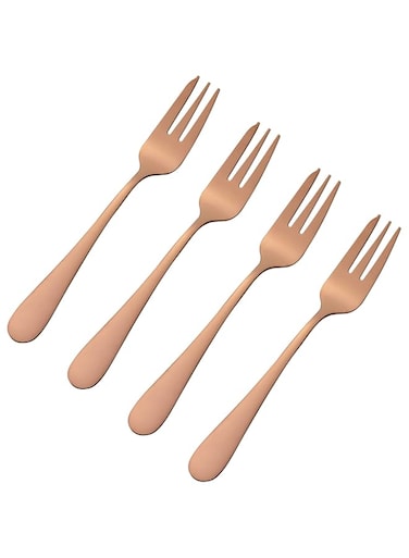 Viners Copper 4 Pieces Pastry Fork Set Giftbox