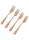 Viners Copper 4 Pieces Pastry Fork Set Giftbox