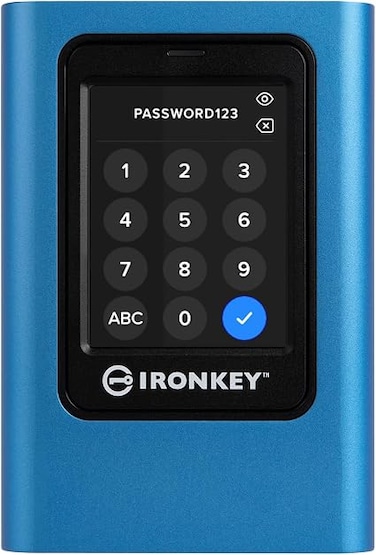 Kingston IronKey Vault Privacy 80 3.8TB External SSD   FIPS 197   XTS-AES 256GB Encrypted   Touch Screen PIN   Secure Data Protection   IKVP80ES/3840G   3.84TB Hardware-Encrypted SSD, Fips 197 Certified Xts-Aes 256-Bit, Touch-Screen Pin, USB 3.2 GEN1, Case and Cables