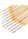 Miniature Paint Brushes, 10PC Fine Detail Paint Brush Set, Mini Small Painting Brushes for Art, Crafts, Acrylic, Watercolor, Oil, Model, Face, Warhammer 40k &amp; Paint by Number, Citadel, Figurine-Wood