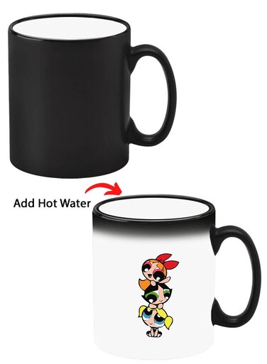 Colour Changing Heat Sensitive Magic Mug - Add Hot Tea or Coffee Powerpuff For Home Office Gift Kids Men Women