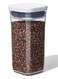 Good Grips POP Container 0.5L Airtight Food Storage Container BPA Free Slim Kitchen Storage Box with Push Button Seal for Spices Grains Snacks Dry Food Pantry Organizer