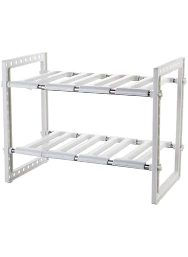 Dubai Gallery Adjustable Stainless Steel Kitchen Rack White