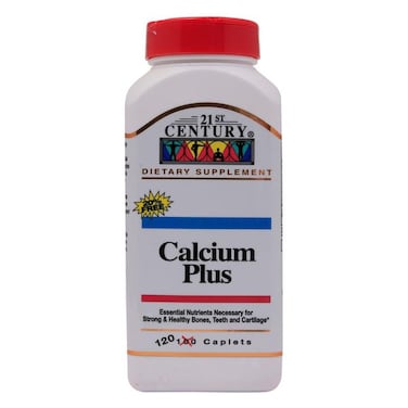 21st Century Calcium Plus Multimineral + Vitamin D Tablets For Bones &amp; Teeth, Pack of 120's