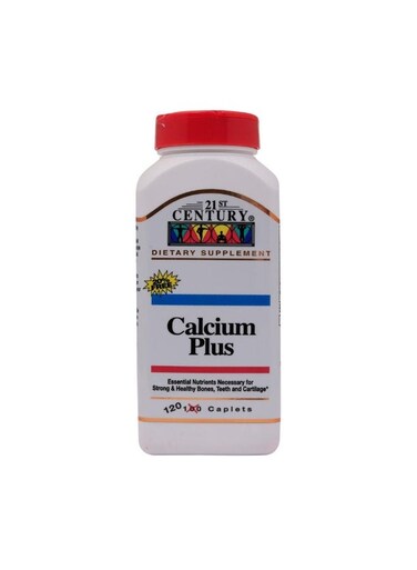 21st Century Calcium Plus 120 Caplets   Calcium Supplement with Vitamin D3 &amp; Essential Minerals for Bone Strength, Density &amp; Overall Skeletal Health   120 Servings