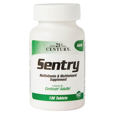 21st Century Sentry Adult Multivitamin &amp; Multimineral Supplement, Pack of 130 Tablets