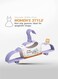 Durable Metal Clothes Hangers with Hooks &acirc;&euro;&ldquo; Rubber-Coated, Anti-Slip, Slim Space-Saving Design &acirc;&euro;&ldquo; Strong Closet Hangers for Shirts, Pants, Jackets &amp; Dresses &acirc;&euro;&ldquo; Lavender