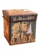 Retro Printed Storage Box Multicolour 29 x 29 x 32centimeter