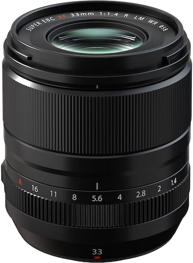 Fujifilm Camera Lens XF 33mm F/1.4 R LM WR - Black (International Version)