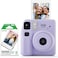 Fujifilm instax Mini SE Instant Camera (Bundle) - Purple (International Version)