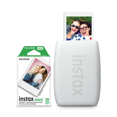 Fujifilm instax Mini Link 3 Smartphone Wireless Printer (Bundle) - Clay White (International Version)