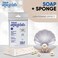 T.Taio Esponjabon Mother Of Pearl Soap Sponge - Cleansing Shower Scrubber - Cleaning Bath Wash Scrub - Oil Removal - Massage &amp; Lather Foot, Elbow, &amp; Face - Bathroom Accessories (2-Pack)