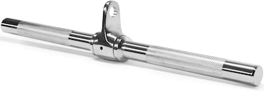 ULTIMAX Straight Bar Cable Attachment &ndash; Durable Chrome Finish for Pulley Machines, Rust-Resistant Gym Accessory for Strength Training