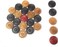 ULTIMAX Premium Wooden Carrom Coins with Striker   6mm Thickness   24 Carrom Coins + 1 Striker for Smooth Play