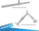 ULTIMAX 2-Pack Straight Bar Gym Cable Attachments &ndash; Durable Chrome Finish, Industrial-Grade Steel, Knurled Grip Surface for Pulley Machine Workouts