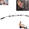 ULTIMAX 48-Inch Deluxe Revolving Barbell Bar - Solid Steel Tricep Press Down Bar with Rubber Handgrips &amp; Hanger, Multi-Exerciser Cable Attachment for Home &amp; Gym Workouts