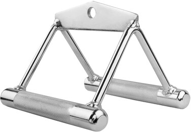 ULTIMAX Double D Row Handle for Cable Machines &ndash; V Bar Cable Attachment with 360&deg; Steel Swivel, Non-Slip &amp; Durable Gym Handle