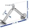 ULTIMAX V-Shaped Bar Cable Attachment for Gym - Durable Chrome Handle with 360&deg; Steel Swivel &amp; Non-Slip Grip for Cable Machines